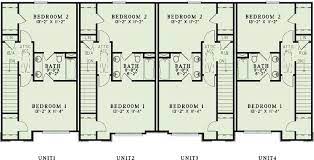 Upper Floor Plan 4 Plex Multifamily
