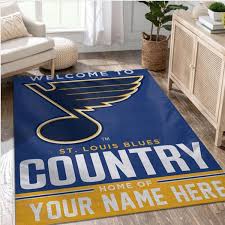 st louis blues personal nhl area rug