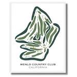 Menlo Country Club California Golf Course Map Home Decor - Etsy