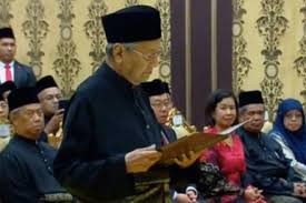 Image result for Mahathir sworn PM
