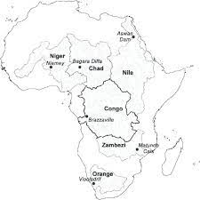Interactive physical map of africa maps of all african countries. Map Of Africa Showing The Congo Niger Nile Zambezi Orange And Lake Download Scientific Diagram
