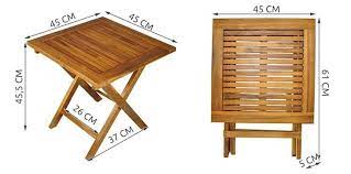 wooden garden table folding table side