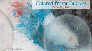 how to make a colored frozen bubble