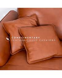 zedda leather 3 5 seater l sofa