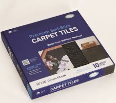 in the carpet tile department at lowes com