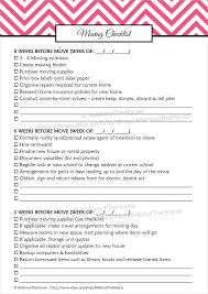 Moving Checklist Template 20 Word Excel Pdf Documents