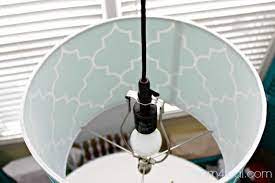 Turn A Lamp Shade Into A Pendant Light