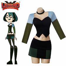 Total Drama Island Gwen Cosplay Costume Crop Top and Mini Skirts Full Set  Halloween Carnival Outfits with Neckwear for Woman - AliExpress