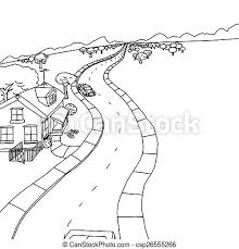If you really want to make the kiddos of the house happy, then you'll want to start sifting through some tree house plans and deciding on which project you'll want to conquer. Outline Drawing Of House With Trees Outline Drawing Of House With Trees Along Road Canstock