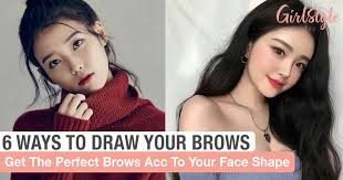 brows according to your face shape