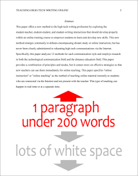 format the abstract page in apa style
