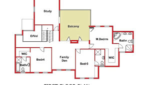 4 Bedroom 2 Story Floor Plan House
