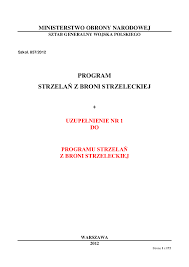 2014 Program z broni strzeleckiej jednolity - Pobierz pdf z Docer.pl