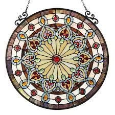 Stained Glass Window Panel Bed Bath