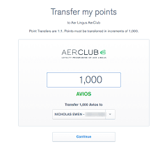 Transferring Ultimate Rewards Points To Aer Lingus
