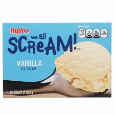 hyvee we all scream vanilla ice cream