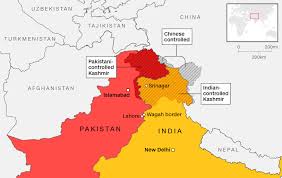 The area covered by map ranges from northern africa through the middle east to the western edge of china and india. India Pakistan Latest News On Kashmir Crisis Cnn