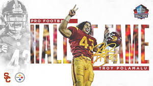 The nfl and the pro football hall of fame have announced that all events tied to the induction of the 2020 class, including the hall of fame game, have been postponed to 2021 due to the coronavirus pandemic. Former Trojan Troy Polamalu Voted Into Pro Football Hall Of Fame Usc Athletics