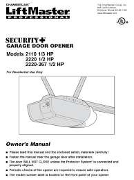 chamberlain 2110 owner s manual pdf