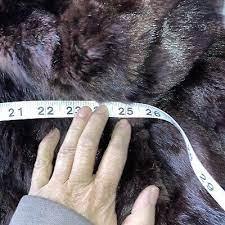 Beautiful Long Beaver Fur Coat Size 18