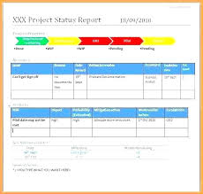 Software Development Status Report Template Project