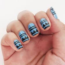 diy aztec nail art templates stylegawker