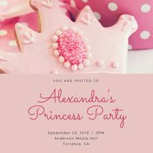 Customize 174 Princess Invitation Templates Online Canva
