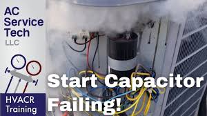 start capacitors fail in hvac units