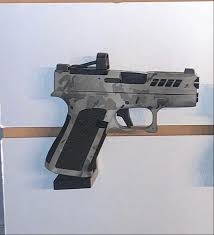Glock 43x Wall Mount Carbon Fiber Gun