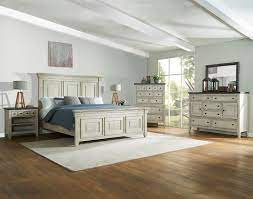 We made a beautiful bed and matching side tables. Farm House 5 Piece King Panel Bedroom Kane S Furniture