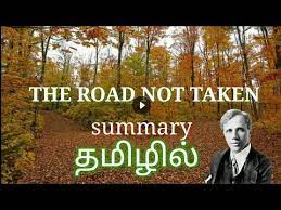 robert frost detailed summary in tamil