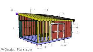 16x20 Lean To Shed Roof Plans