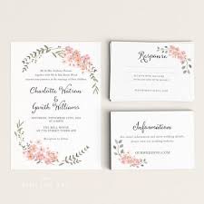 Printable Wedding Invitation Printable Floral Wedding