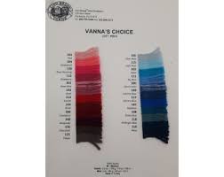 Vanna S Choice Yarn Color Card
