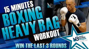 intense boxing heavy bag workout