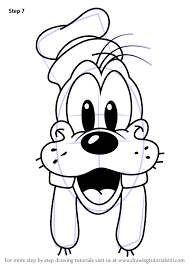 Here presented 64+ cute easy drawing images for free to download, print or share. Step By Step How To Draw Goofy Face From Mickey Mouse Clubhouse Drawingtutorials101 Com Goofy Drawing Mickey Mouse Drawings Disney Character Drawings