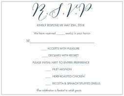 Rsvp Card For A Wedding With Limited Guest Count In 2019