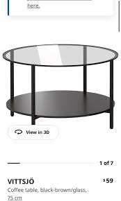 Ikea Coffee Table Vittsjo Model