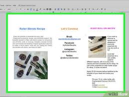 How To Make A Brochure Using Google Docs With Pictures