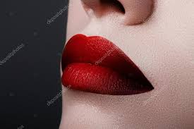 red lipstick makeup professional