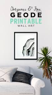 The combination of layered colored paper and strategic cutting create an intricate and impressive leaf. Gorgeous And Free Geode Printable Wall Art Printable Crush