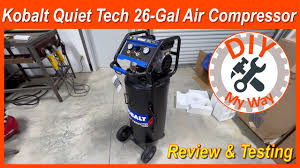 kobalt quiet tech 26 gal air compressor