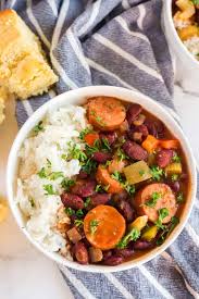 easy red beans and rice with sausage