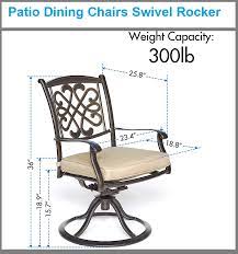 back swivel rocker patio chairs review