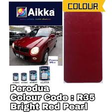 Aikka Perodua R35 Bright Red Pearl 2k