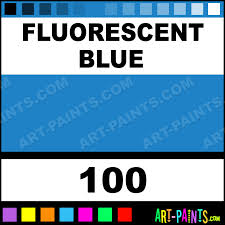 Fluorescent Blue Artist Acrylic Paints 100 Fluorescent