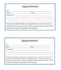 Appointment Slip Templates 11 Free Printable Templates
