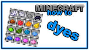 to dye easy minecraft tutorial
