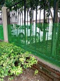 Rectangular Pvc Green Garden Fencing