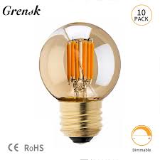 Grensk Edison G40 Bóng Đèn LED Âm Trần 3W LED Dây Tóc Mini Quả Cầu Ánh Sáng  Thay Thế Cho Ngoài Trời Dây Đèn 2200K E27 220V|led filament light  bulb